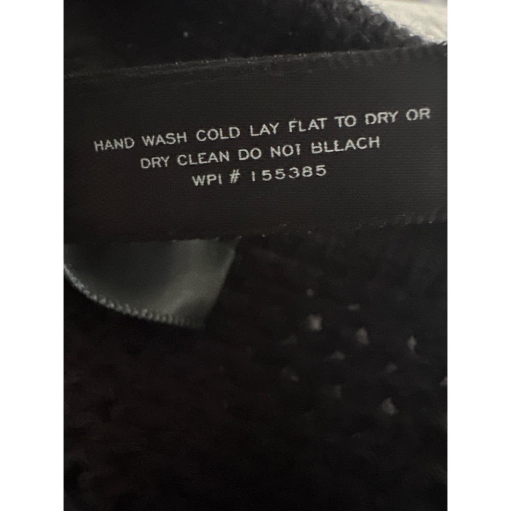 AQUA Crochet Lace Up Mini Dress Black | S - Picture 6 of 8